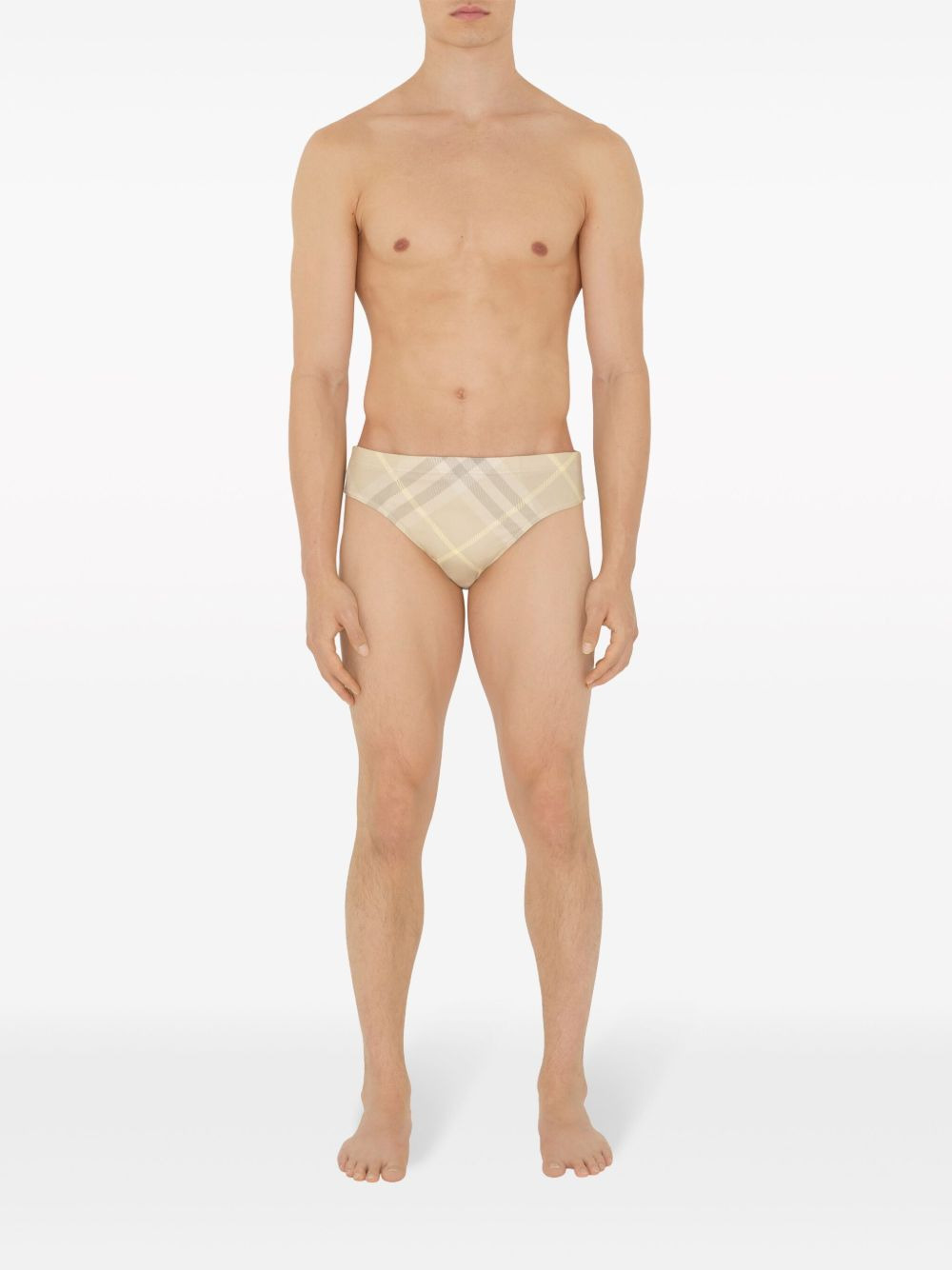 Vintage-Check swimming trunks - 5