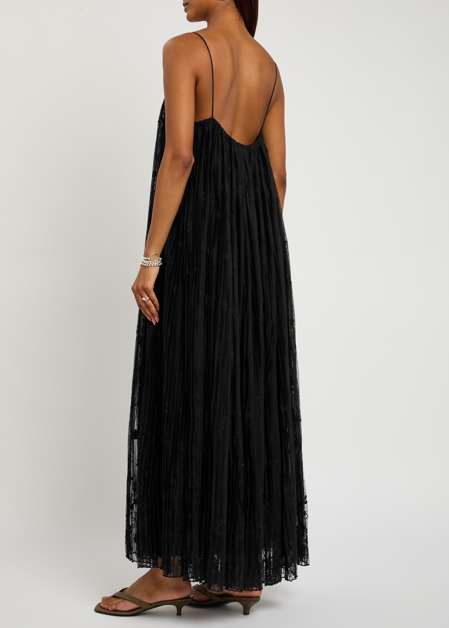 Toteme Floral-embroidered Tulle Maxi Dress - 3