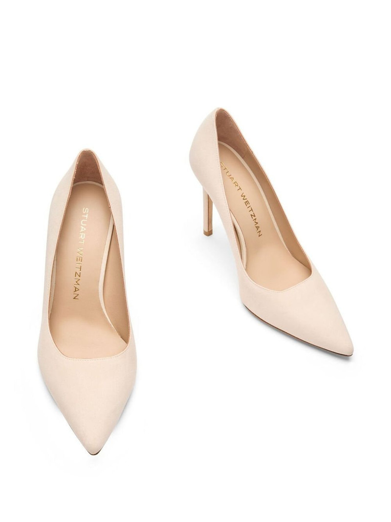 pointed-toe suede pumps 3