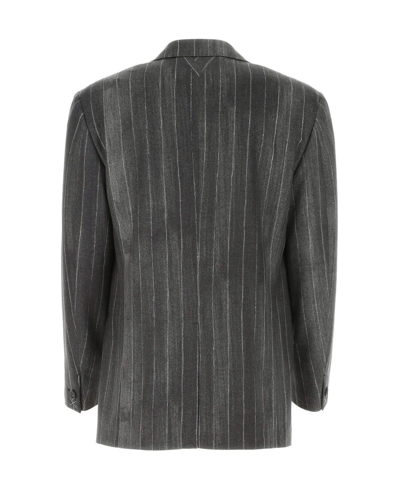 Embroidered Wool Blazer - 2