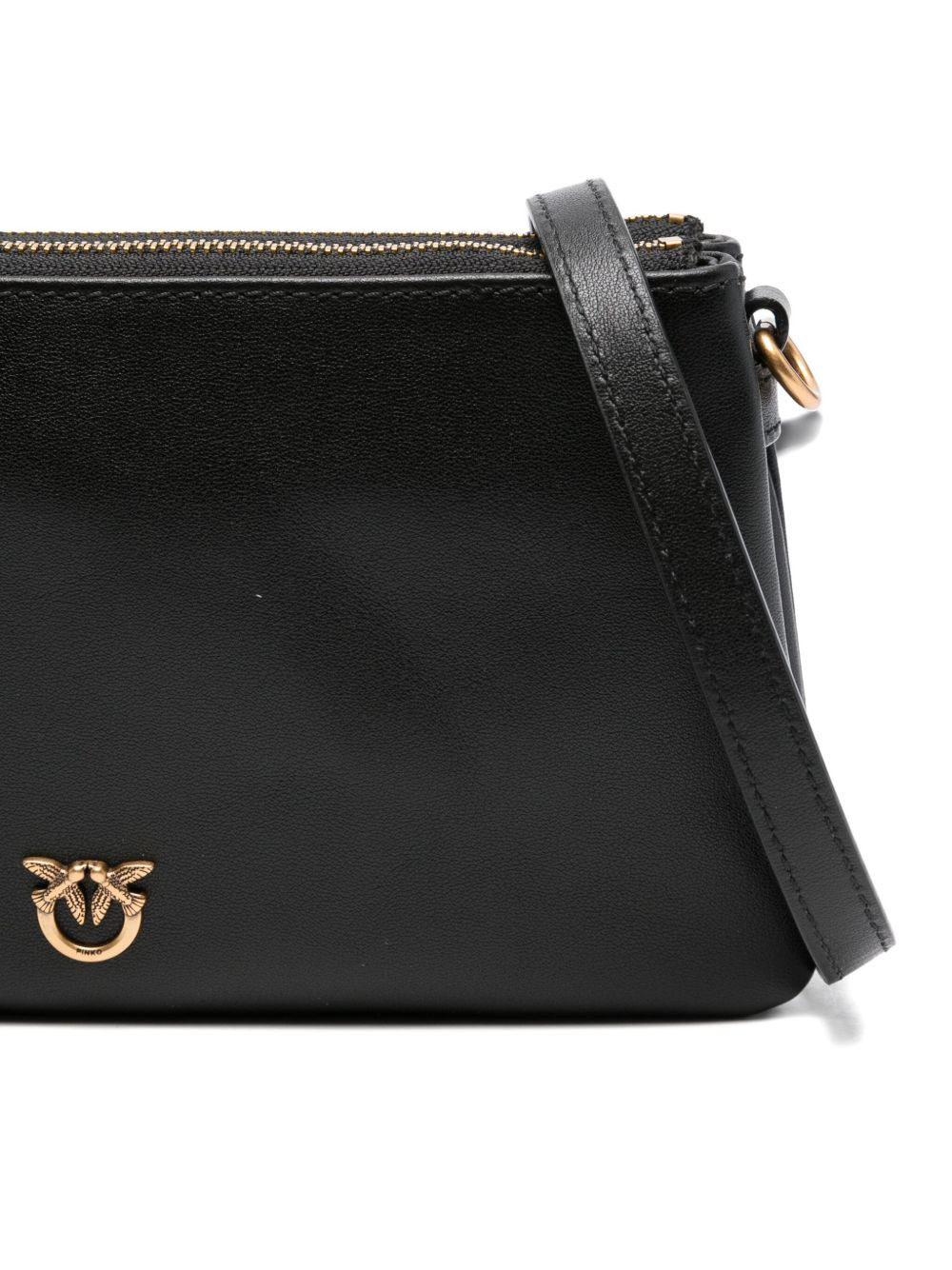 double-zip leather cross-body bag - 4