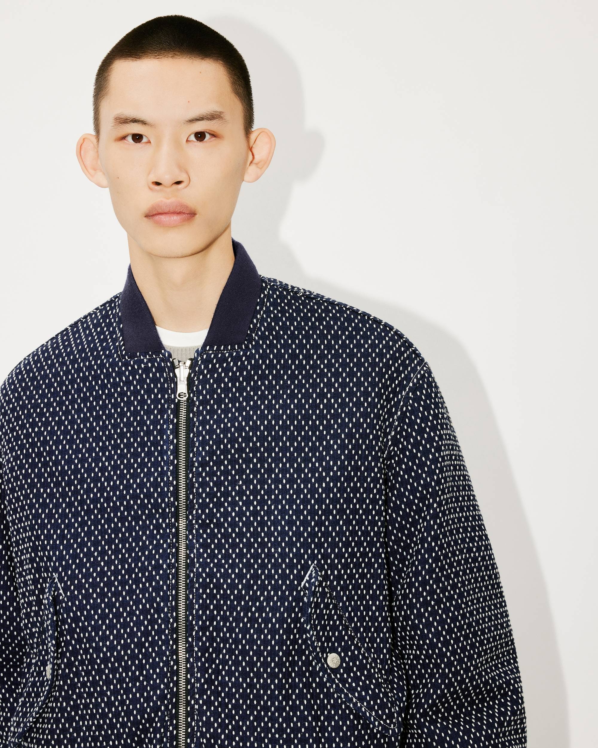 'KENZO Sashiko Stitch' denim bomber jacket - 6