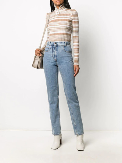 Salvatore Ferragamo high-waist straight-fit jeans outlook