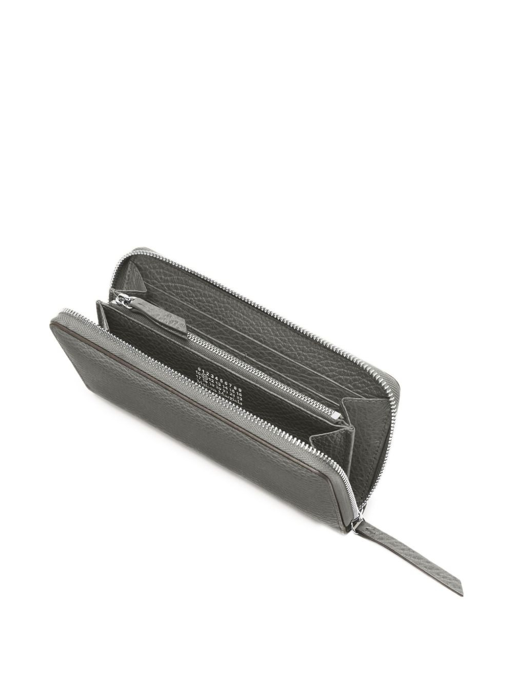 stitched-leather zip-around wallet - 4