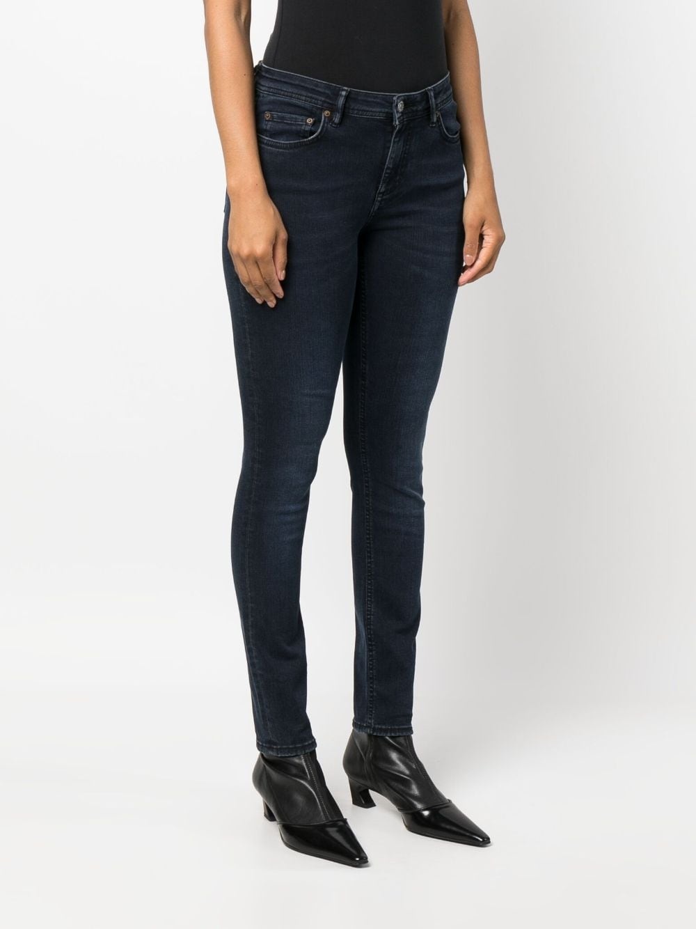 Climb skinny washed denim trousers - 3