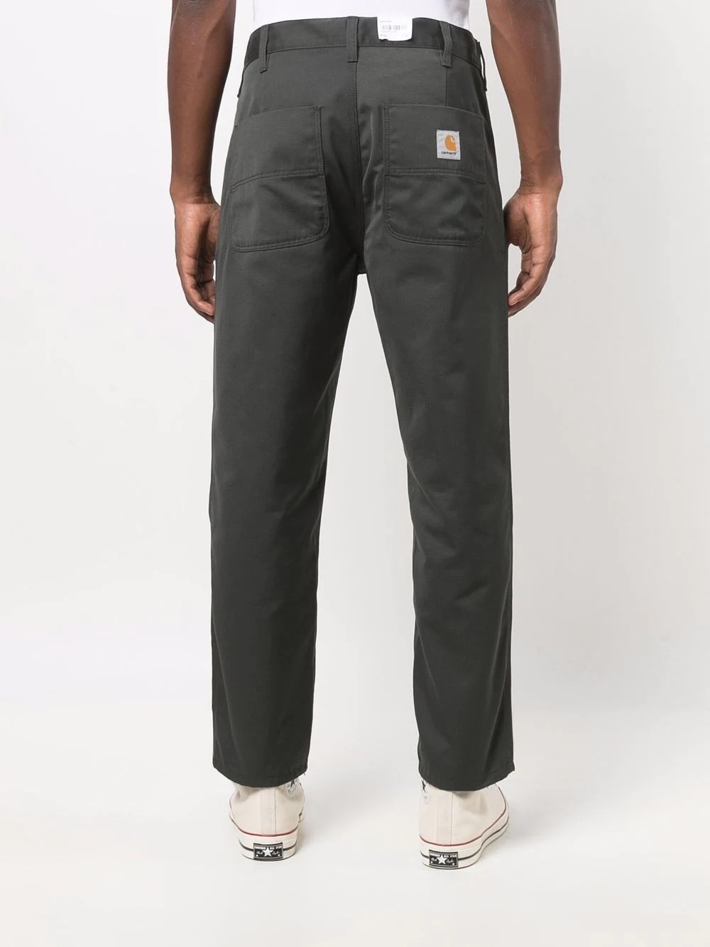 straight leg chino trousers - 4