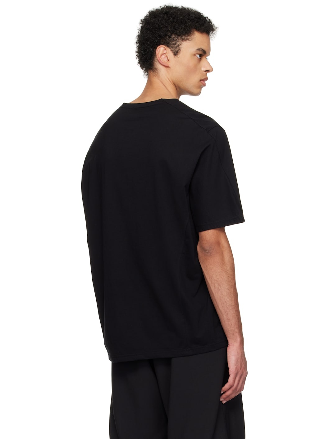 Black Paneled T-shirt - 3