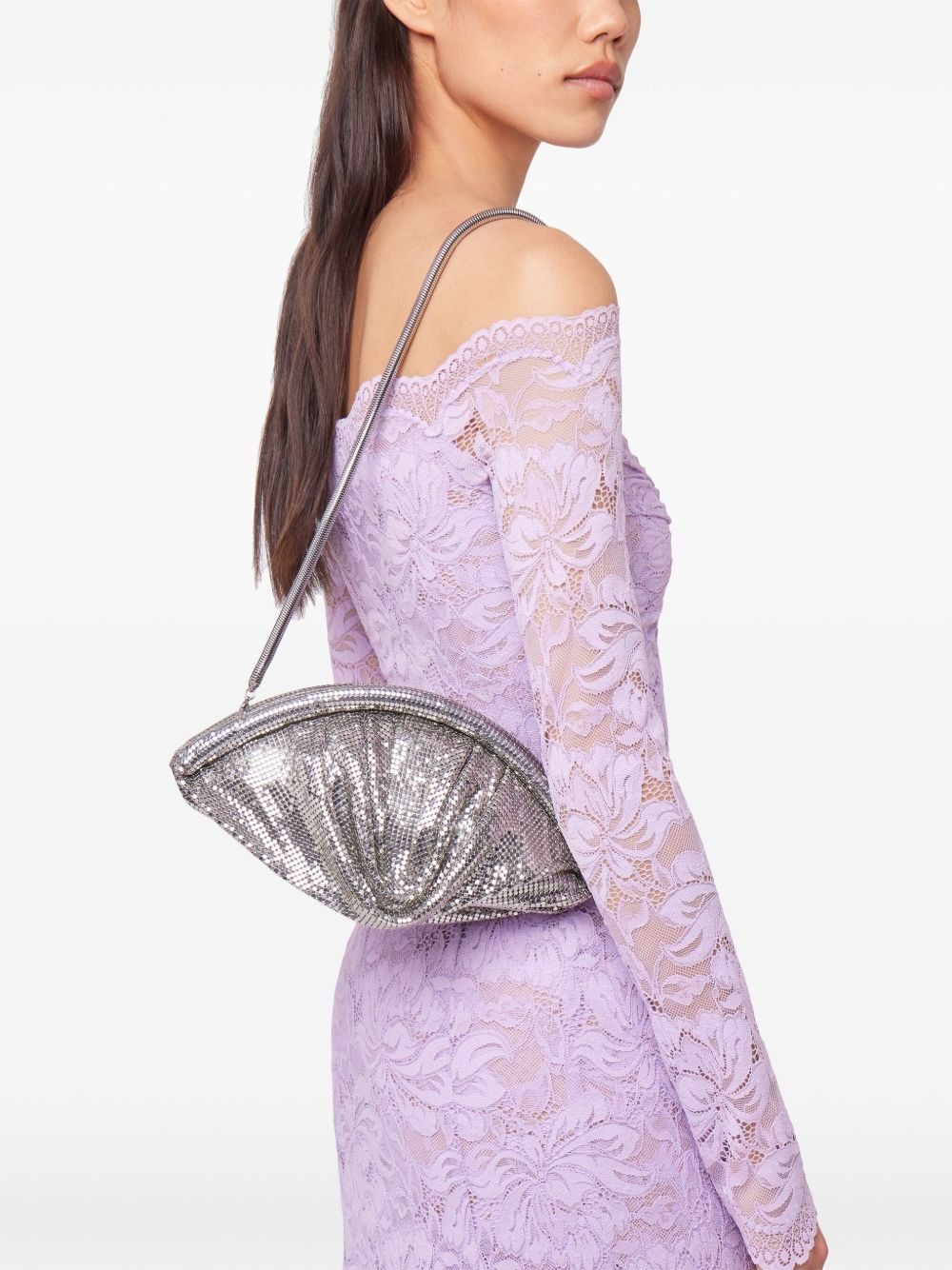 mesh clutch bag - 3