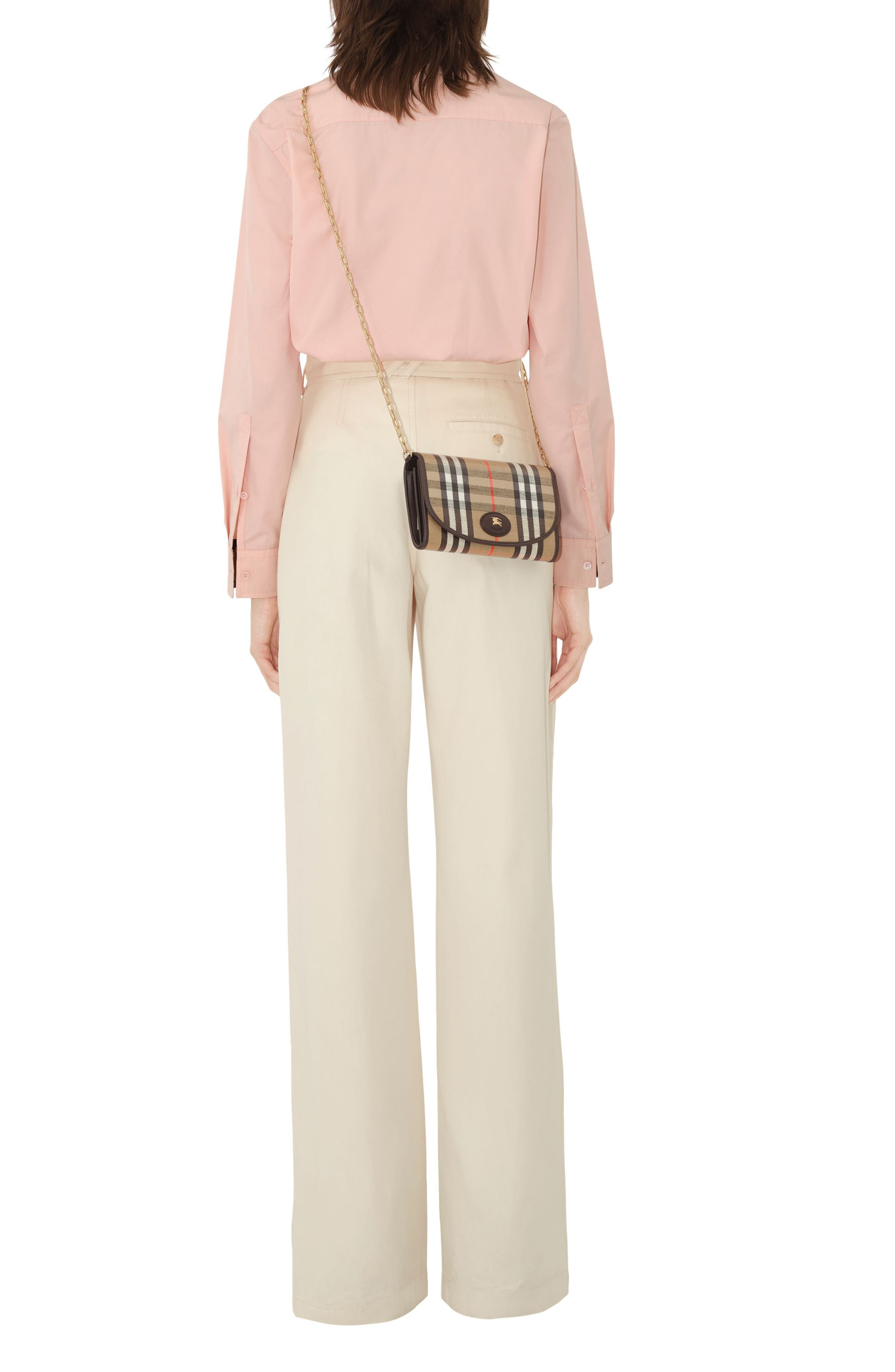 burberry Highlands Coated Canvas Wallet on a Chain in Sand at Nordstrom - 2