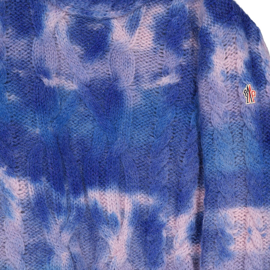 Moncler Ladies Cable Knit Tie-dye Jumper - 6