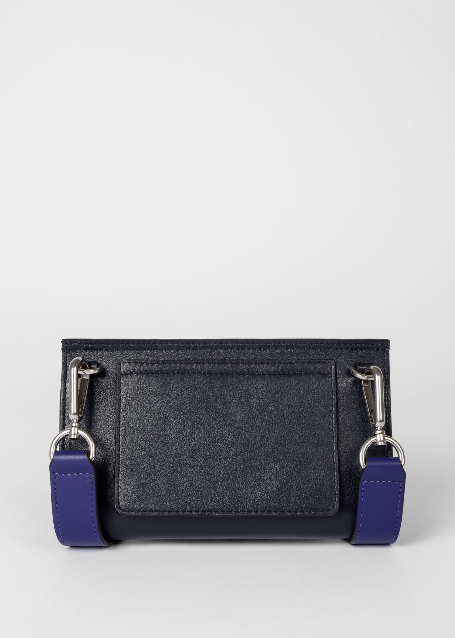 Paul Smith Leather-Trim Messenger Bag - Blue