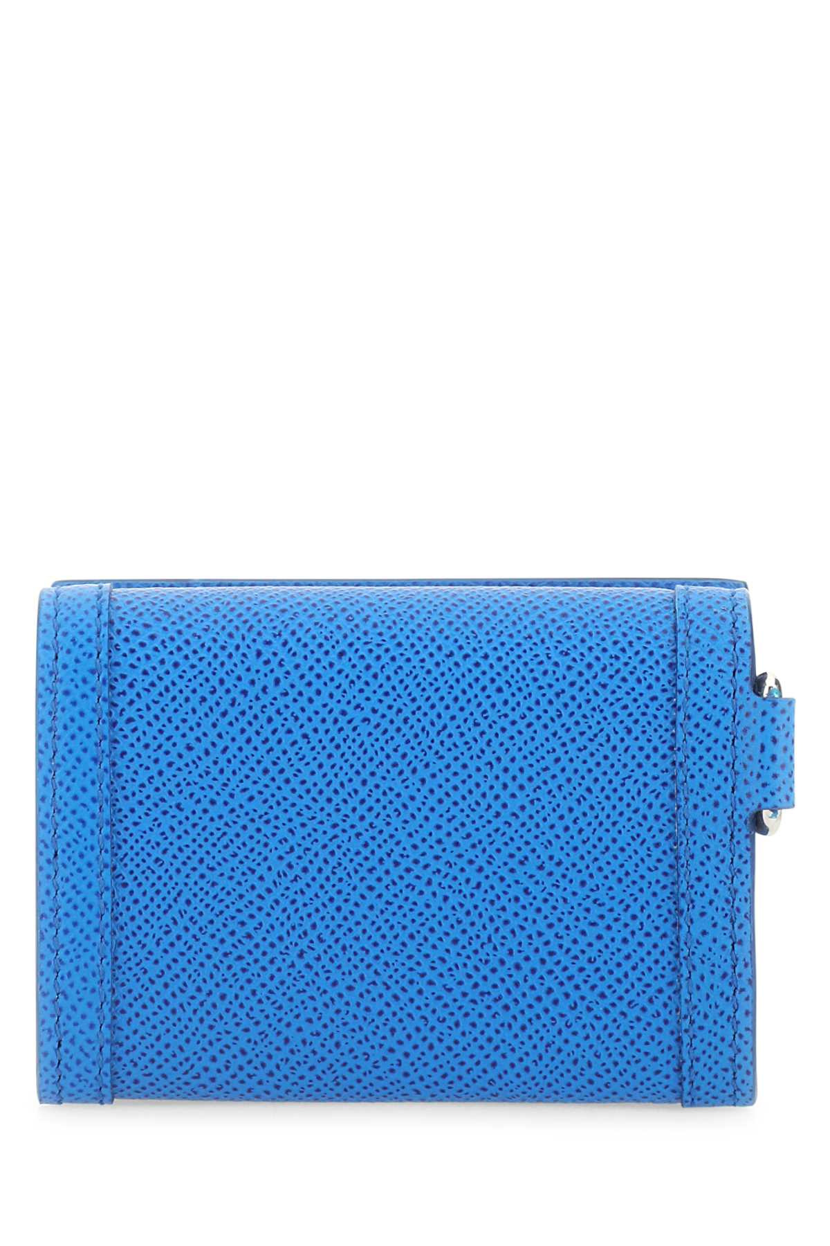 Burberry Men Turquoise Leather Card Holder - 3