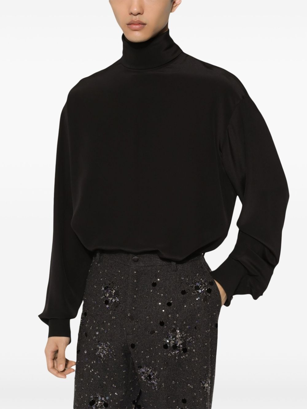 high-neck shirt - 4
