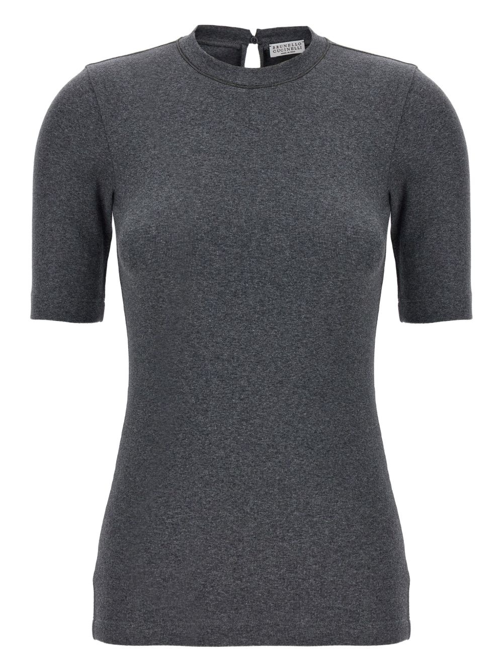 Monile ribbed T-shirt - 1