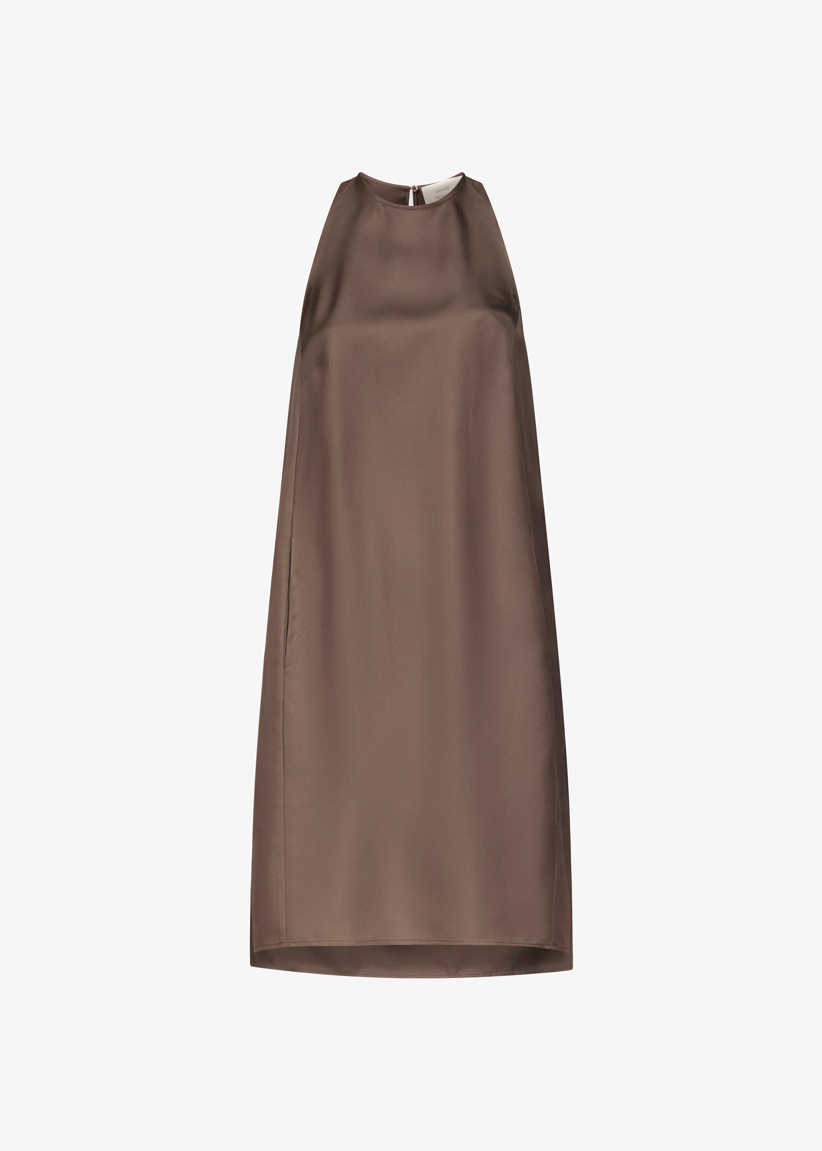Loulou de Saison Bruna Cape Dress - Dark Brown - 1