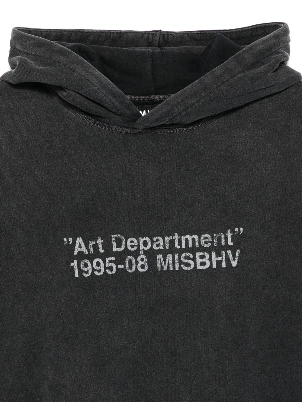 frayed-hem hoodie - 3