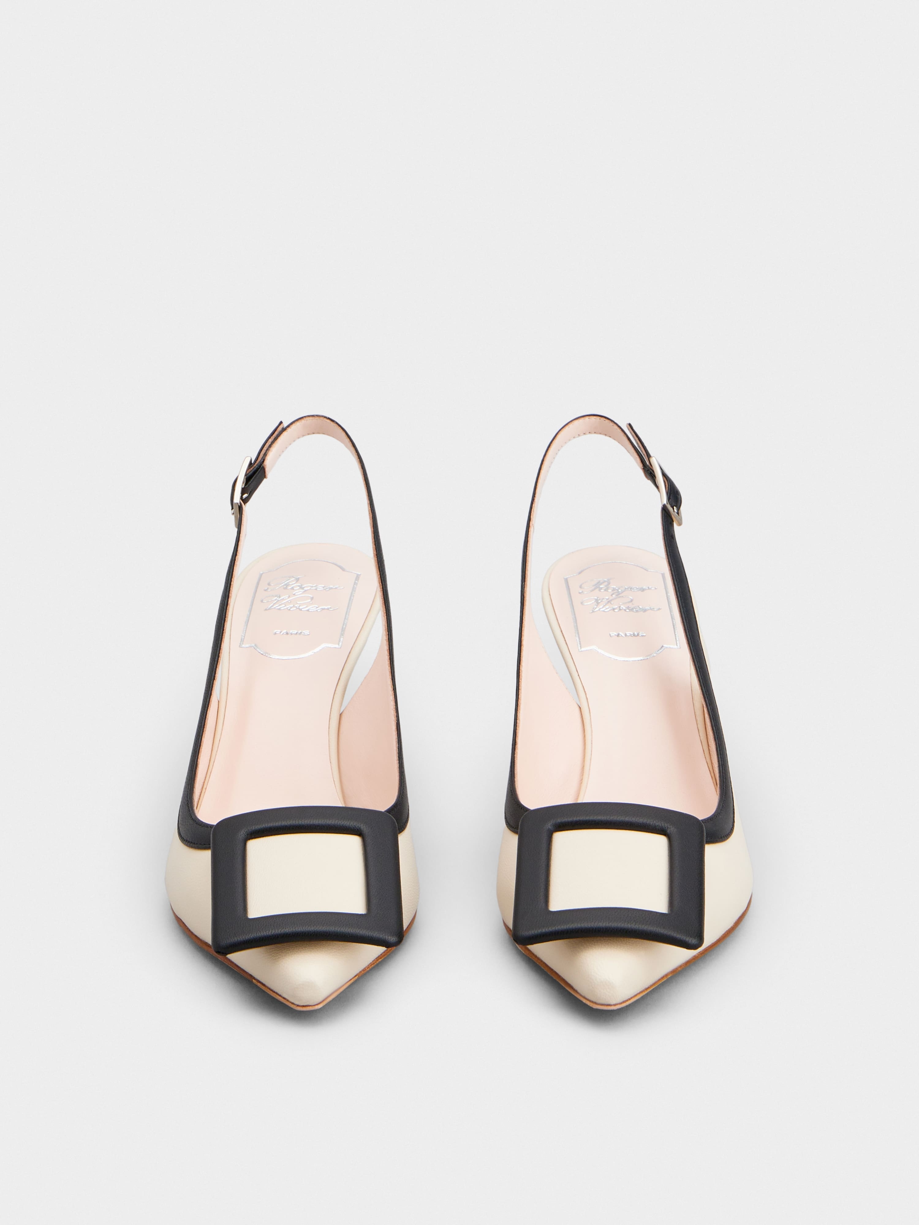 Viv' In The City Bicolor Slingback Pumps in Nappa Leather - 7
