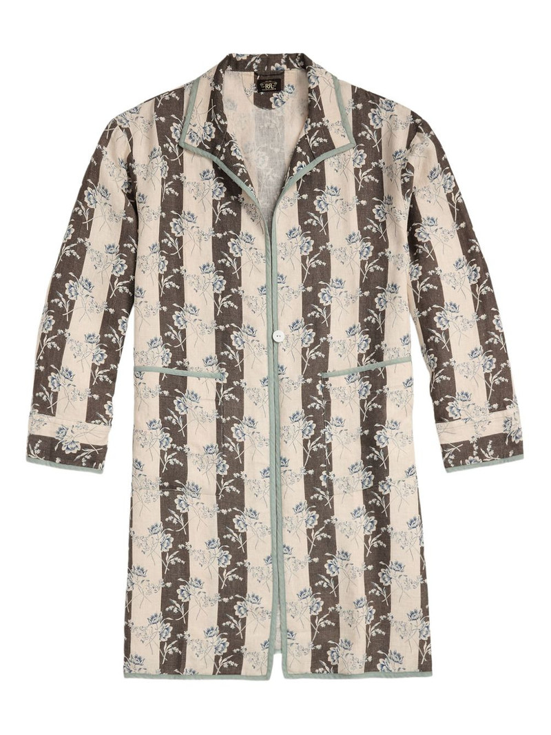 Cali floral-print button-up shirt 1