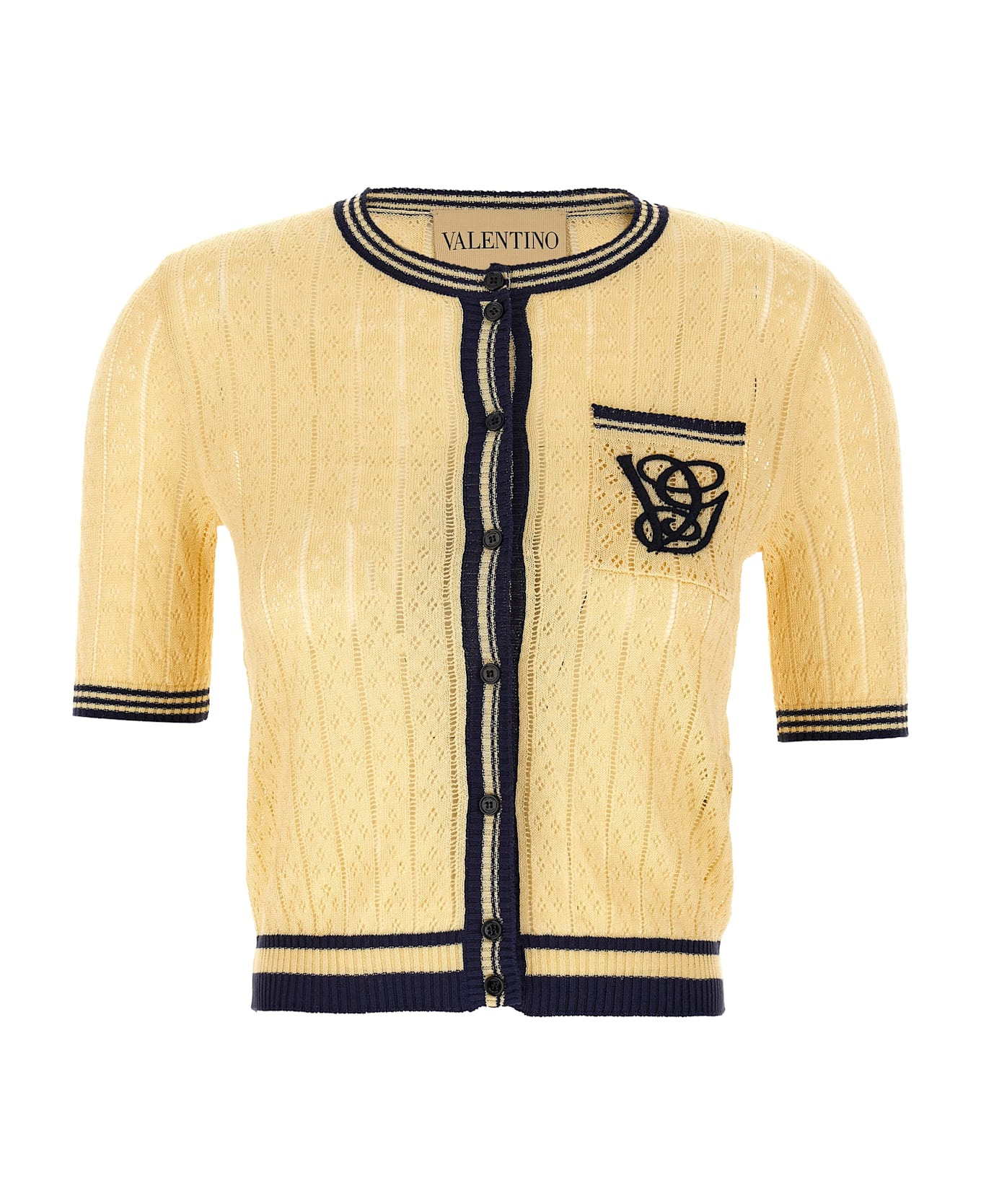 Valentino Garavani Vg Embroidery Cardigan - 1