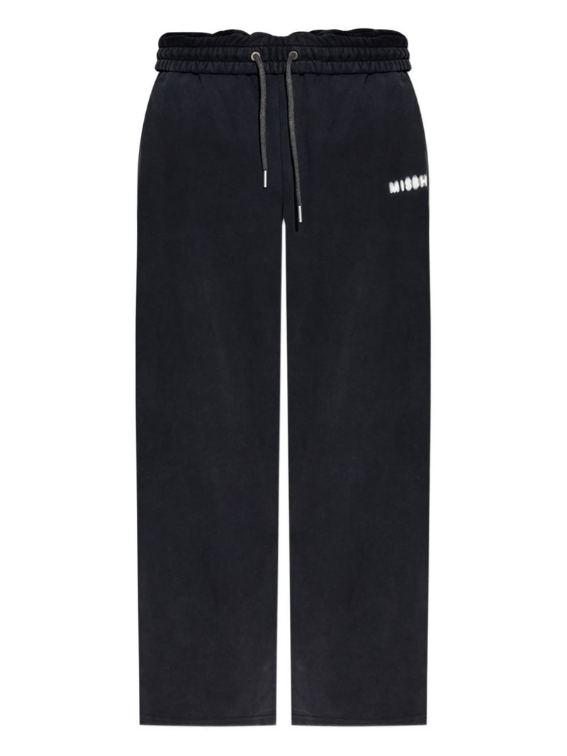 logo-detail drawstring track pants 1
