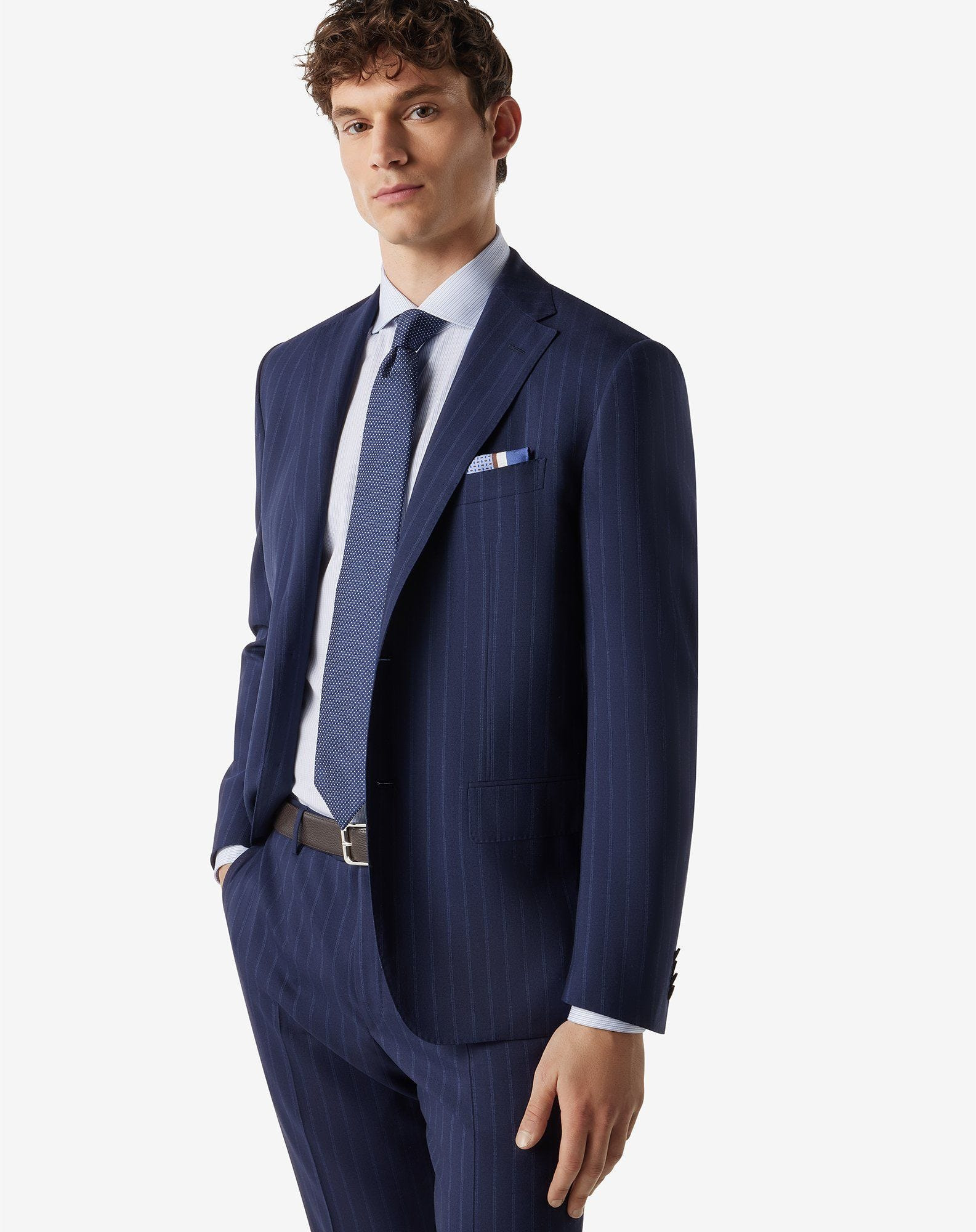Blue pure wool suit - 4