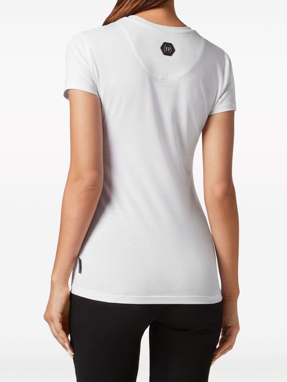 Sexy Pure slogan-embossed cotton T-shirt - 3