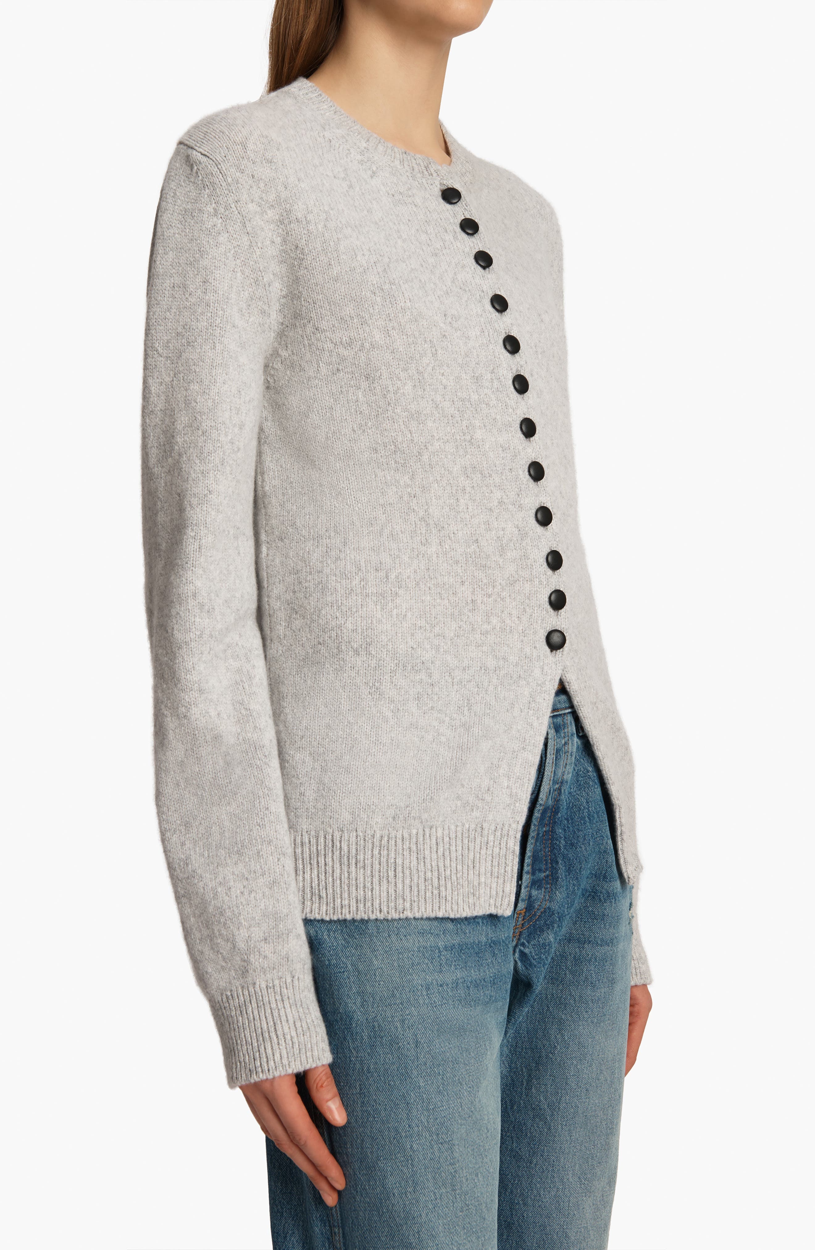 Khaite Josette Cashmere Cardigan in Dove at Nordstrom - 3