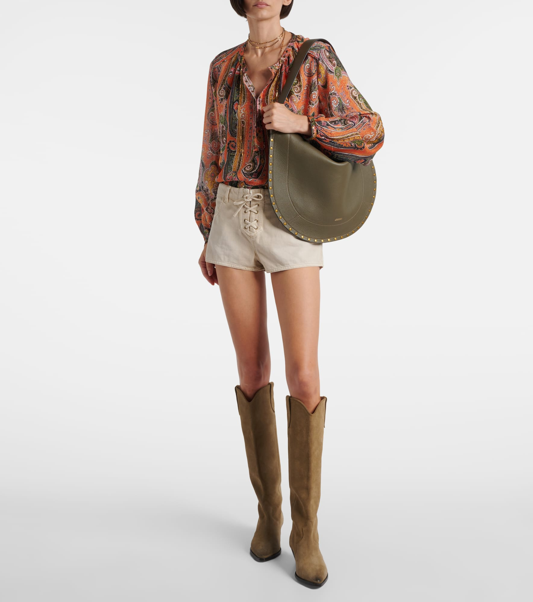 Oskan Large leather shoulder bag - 5