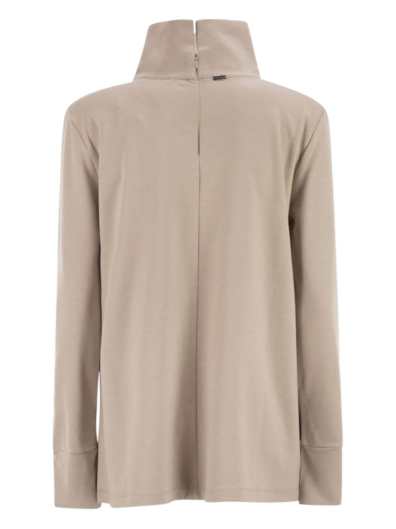 Herno turtleneck logo-detail sweater outlook