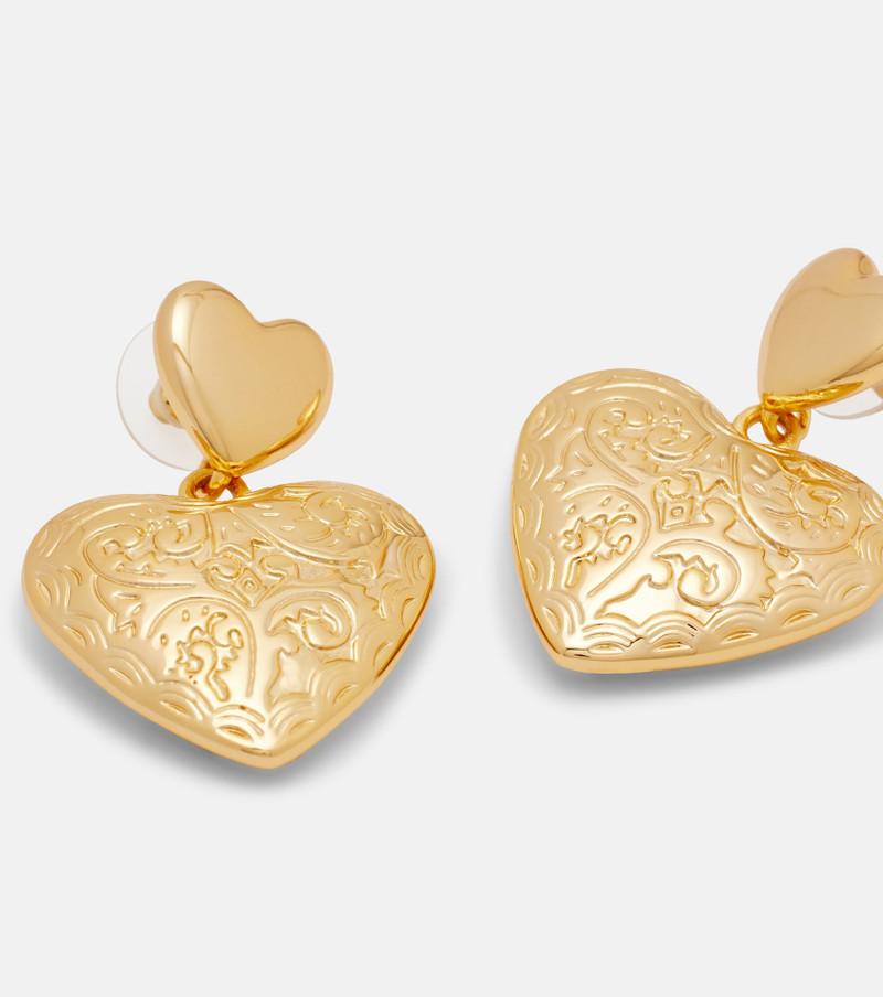 Engraved drop earrings 4