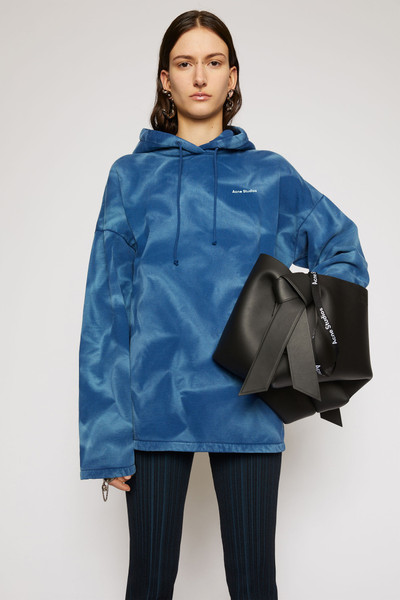 Acne Studios Spray-paint hooded sweatshirt deep blue outlook