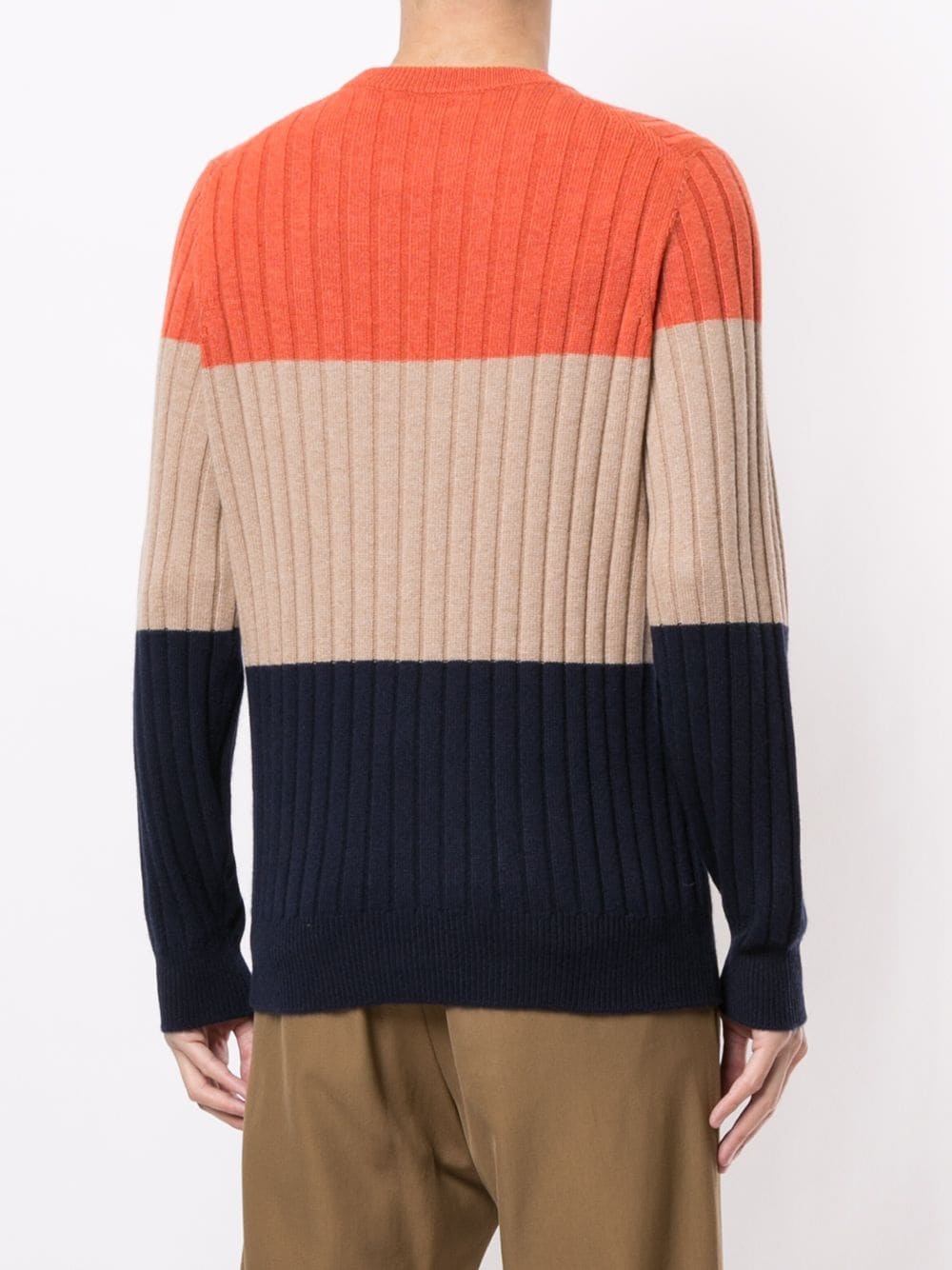 colour-block cashmere jumper - 4