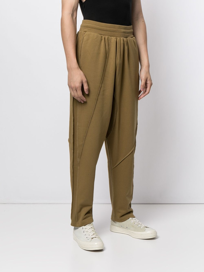 raw-seam track pants 3