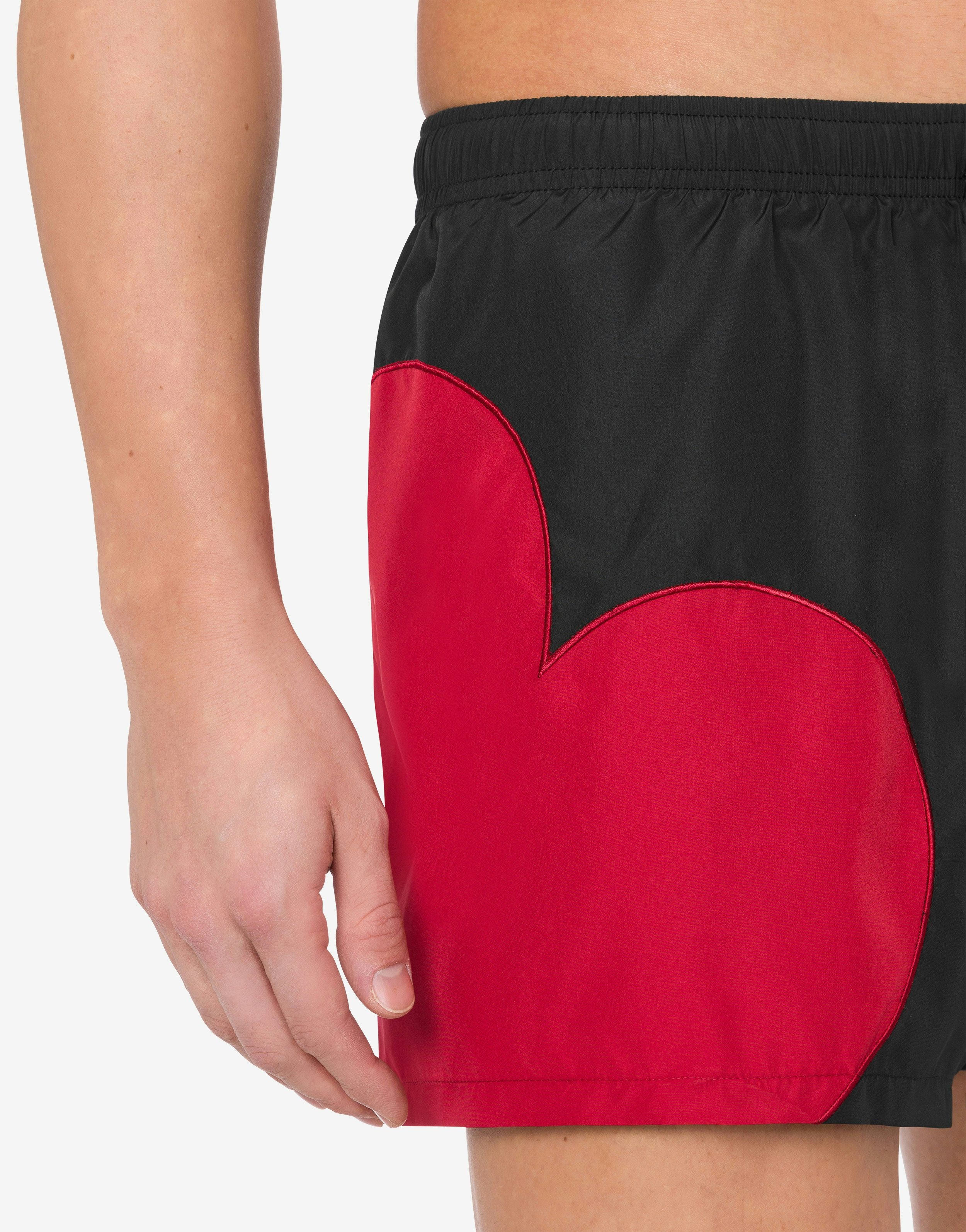 HEART GRAPHIC SWIM TRUNKS - 4