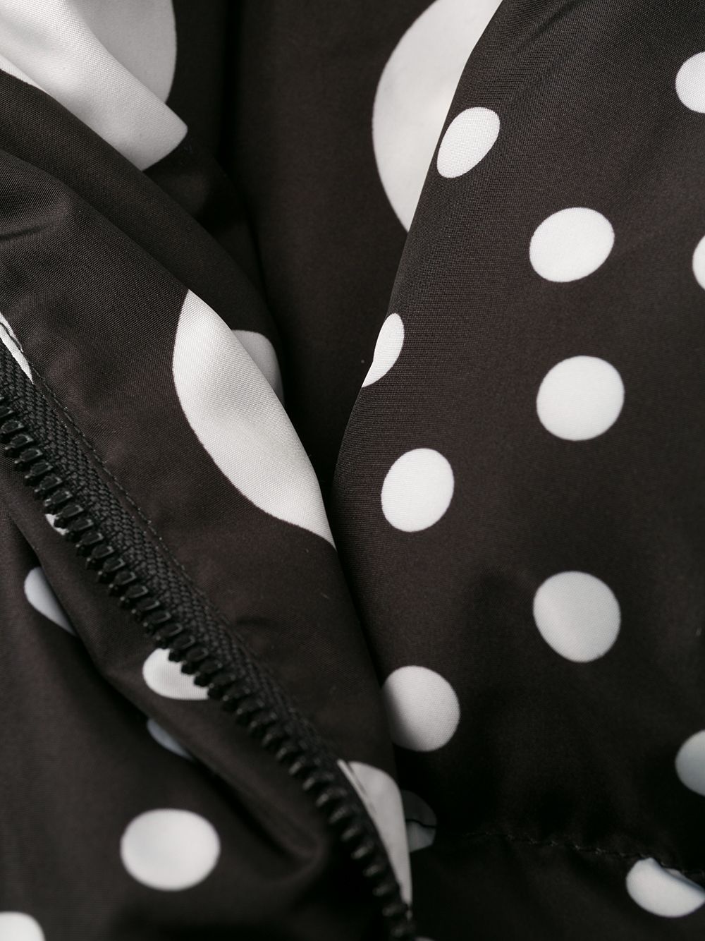 reversible polka dot puffer jacket - 8