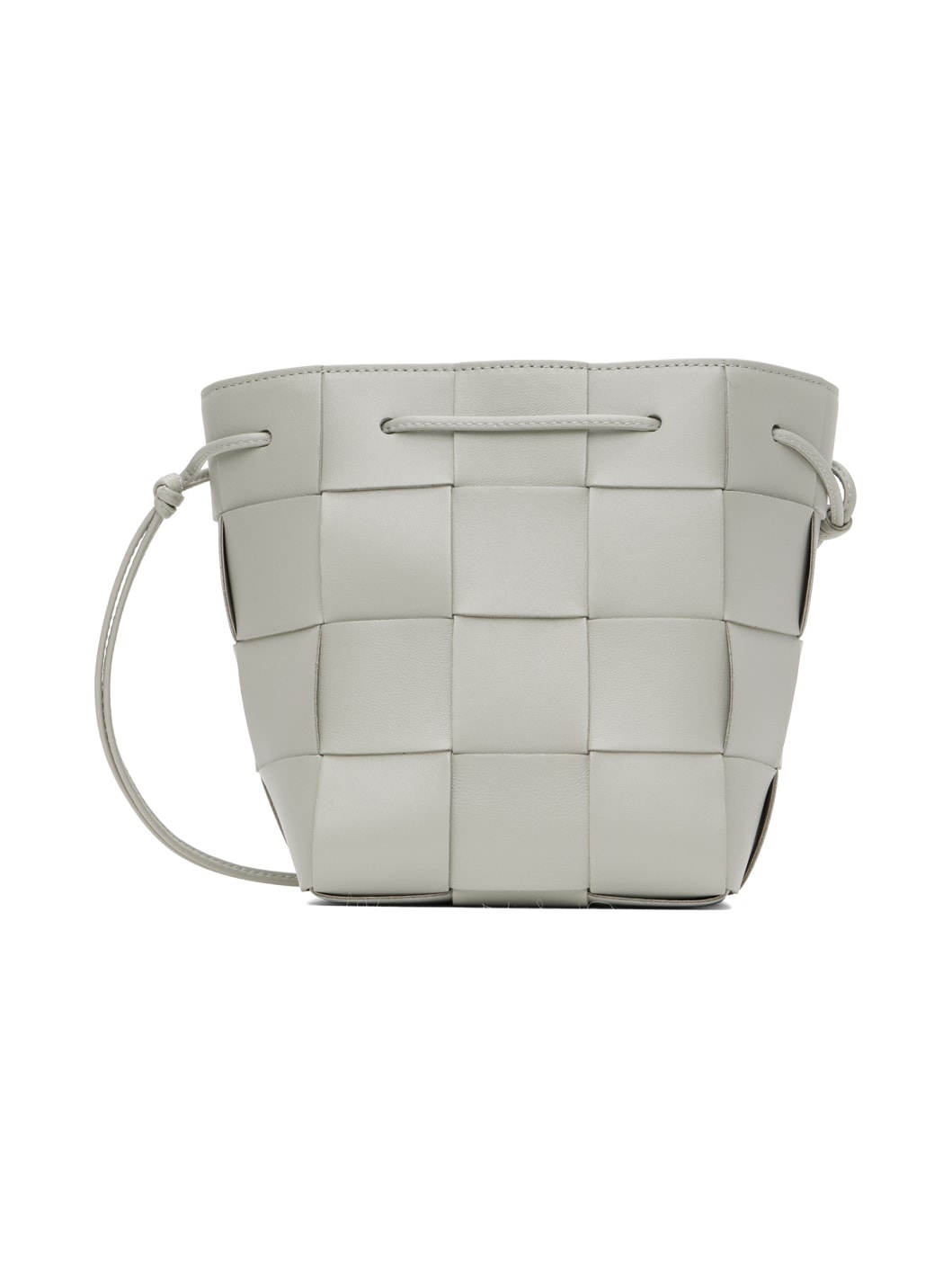 Bottega Veneta Small Loop Bag In Intrecciato Nappa in Gray