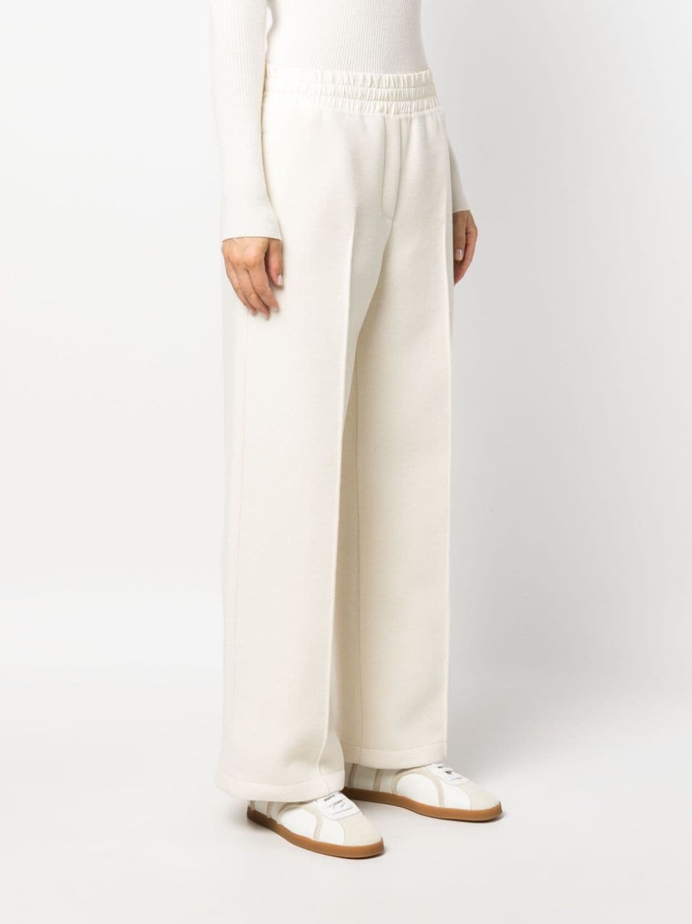 virgin-wool elasticated-waist trousers - 3