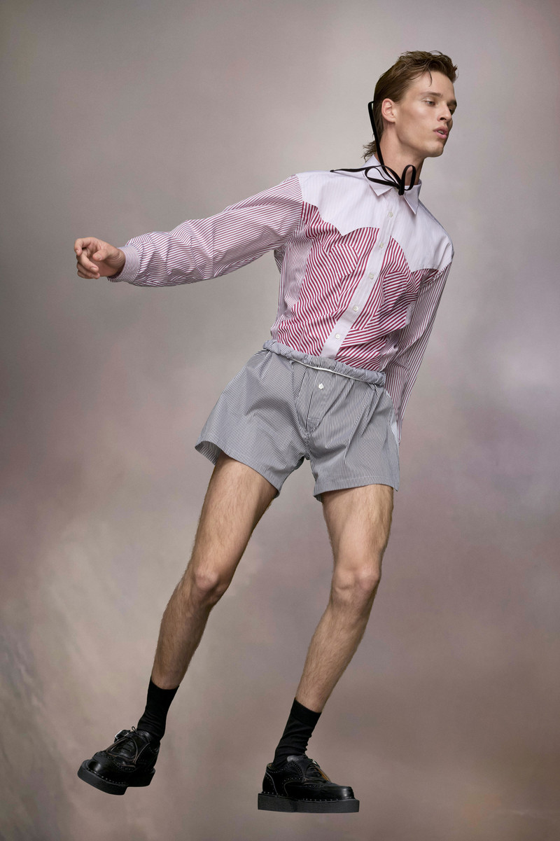 Maison Margiela Striped shorts outlook