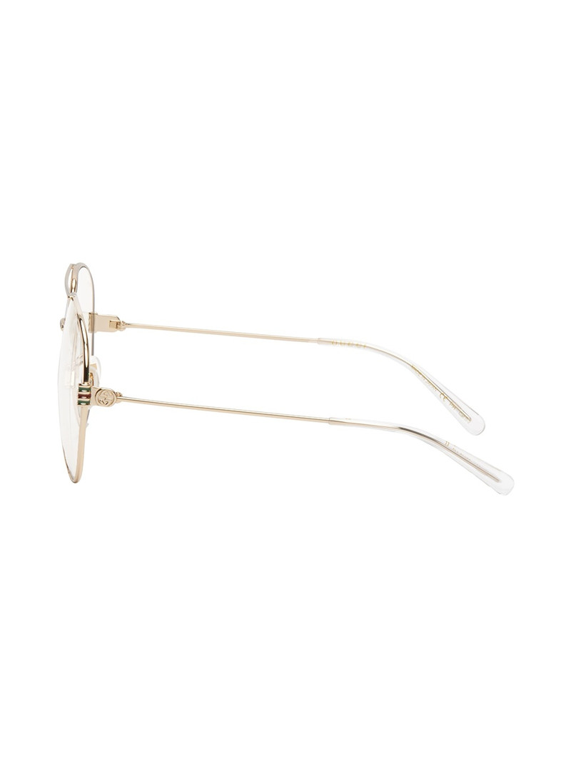 Gold Aviator Glasses 3