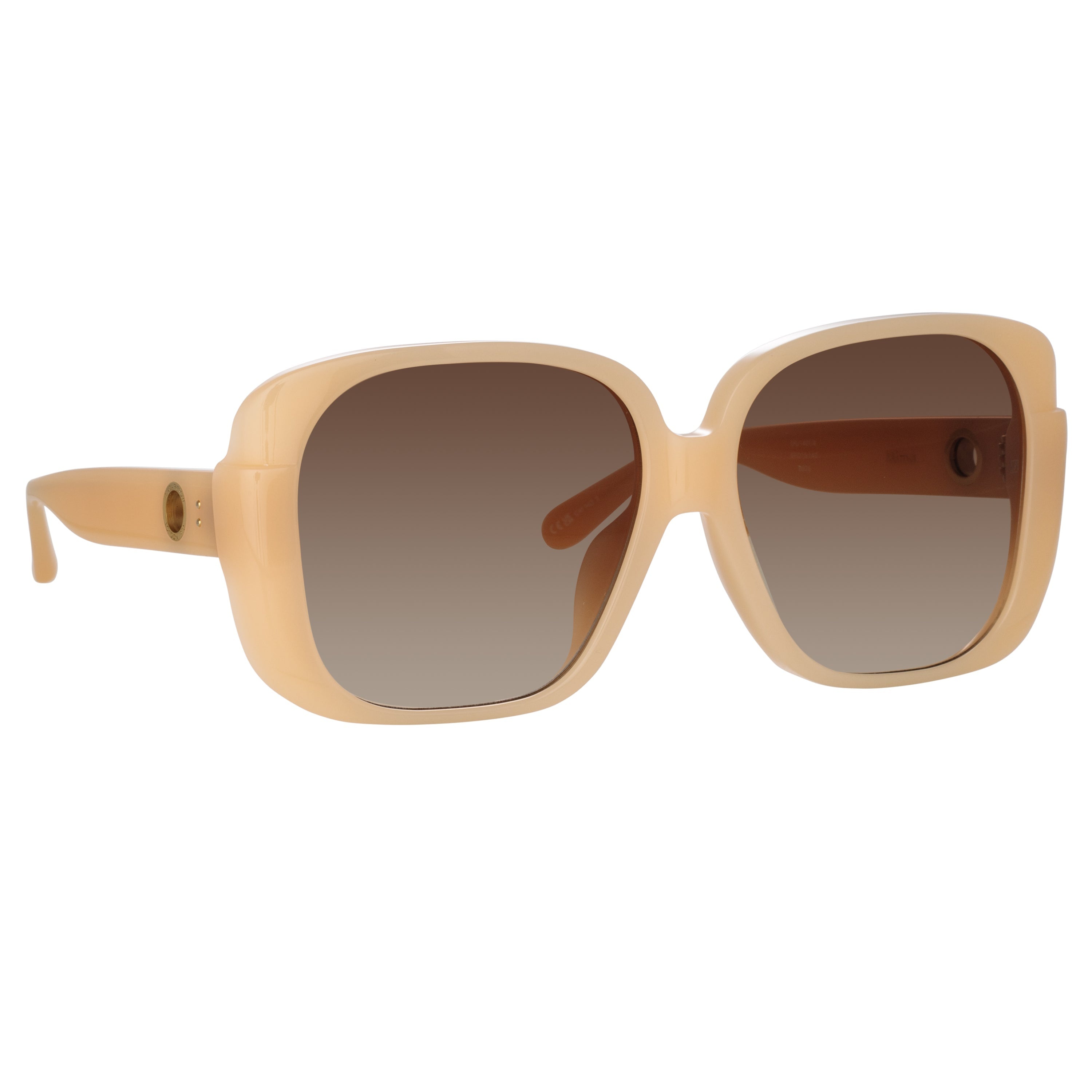 MIMA OVERSIZED SUNGLASSES IN PEACH - 3