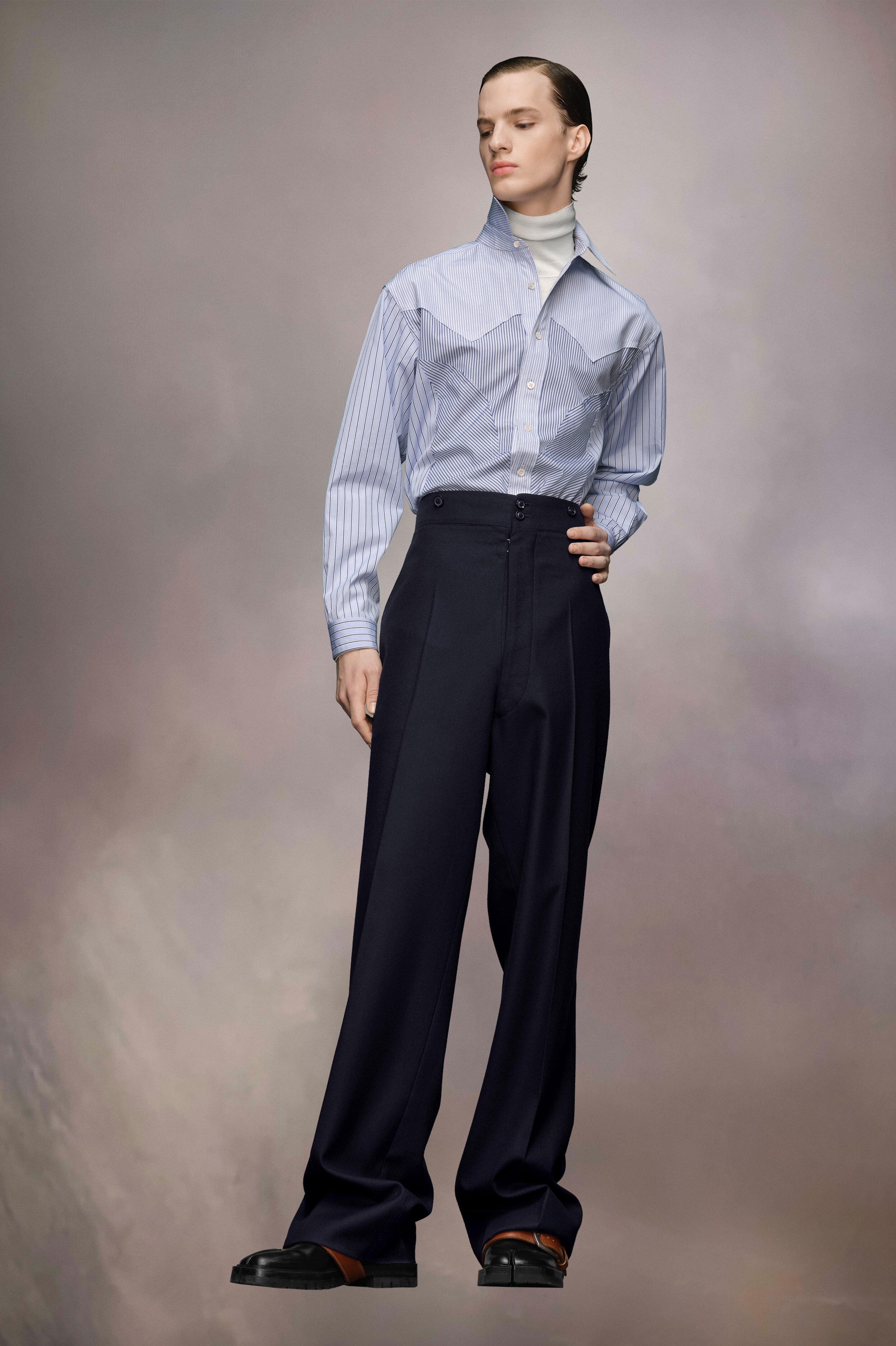 Barathea Wool Trousers - 3