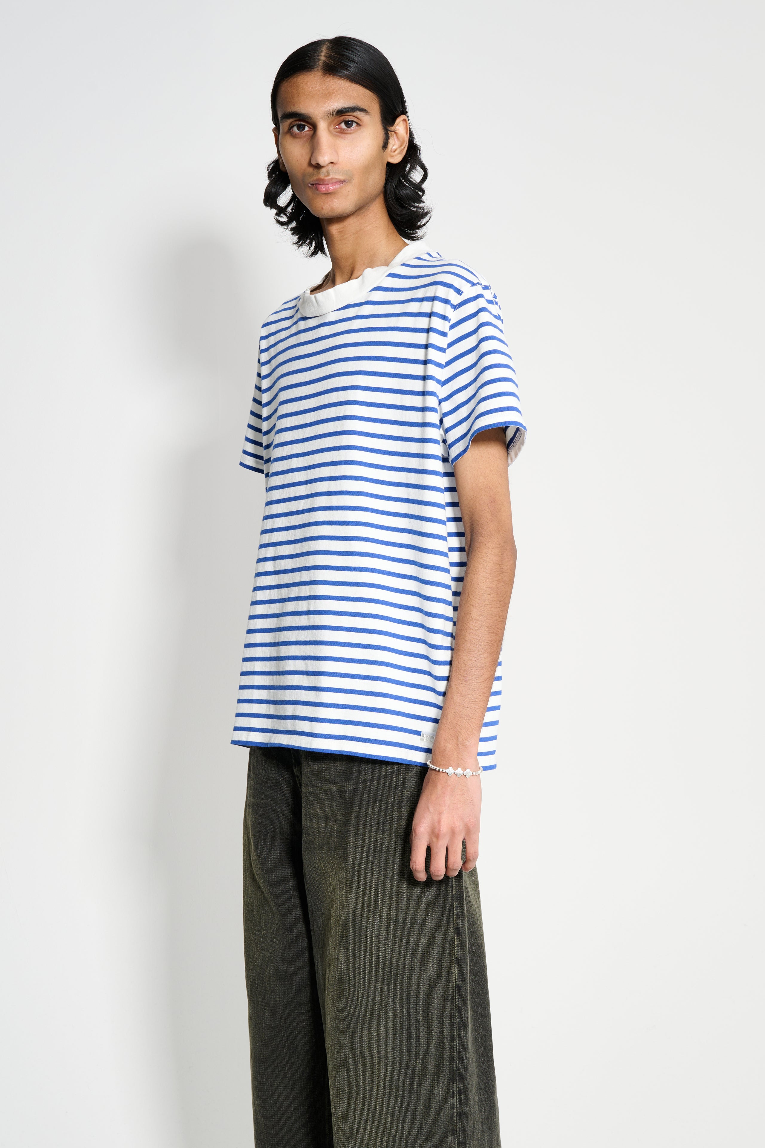 OUR LEGACY BLISS T-SHIRT GENOVA STRIPE ROUGH COTTON - 2
