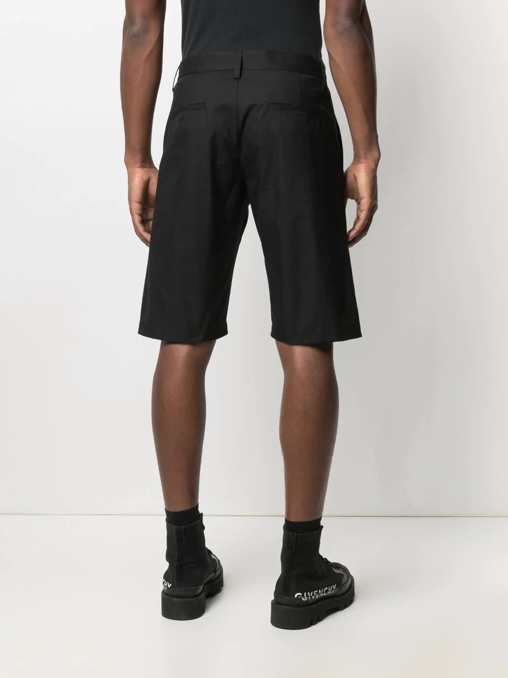 knee-length chino shorts - 4