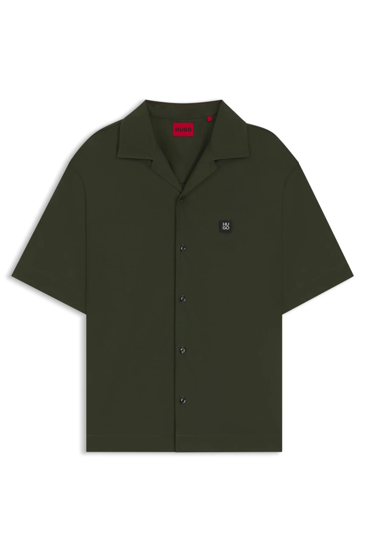 OVERSIZE-FIT SHIRT IN PAPER-TOUCH COTTON - 1