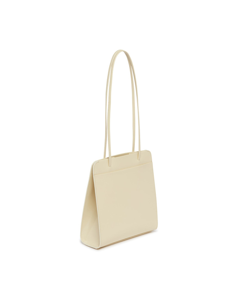 Beige Lisse Leather Bag 5