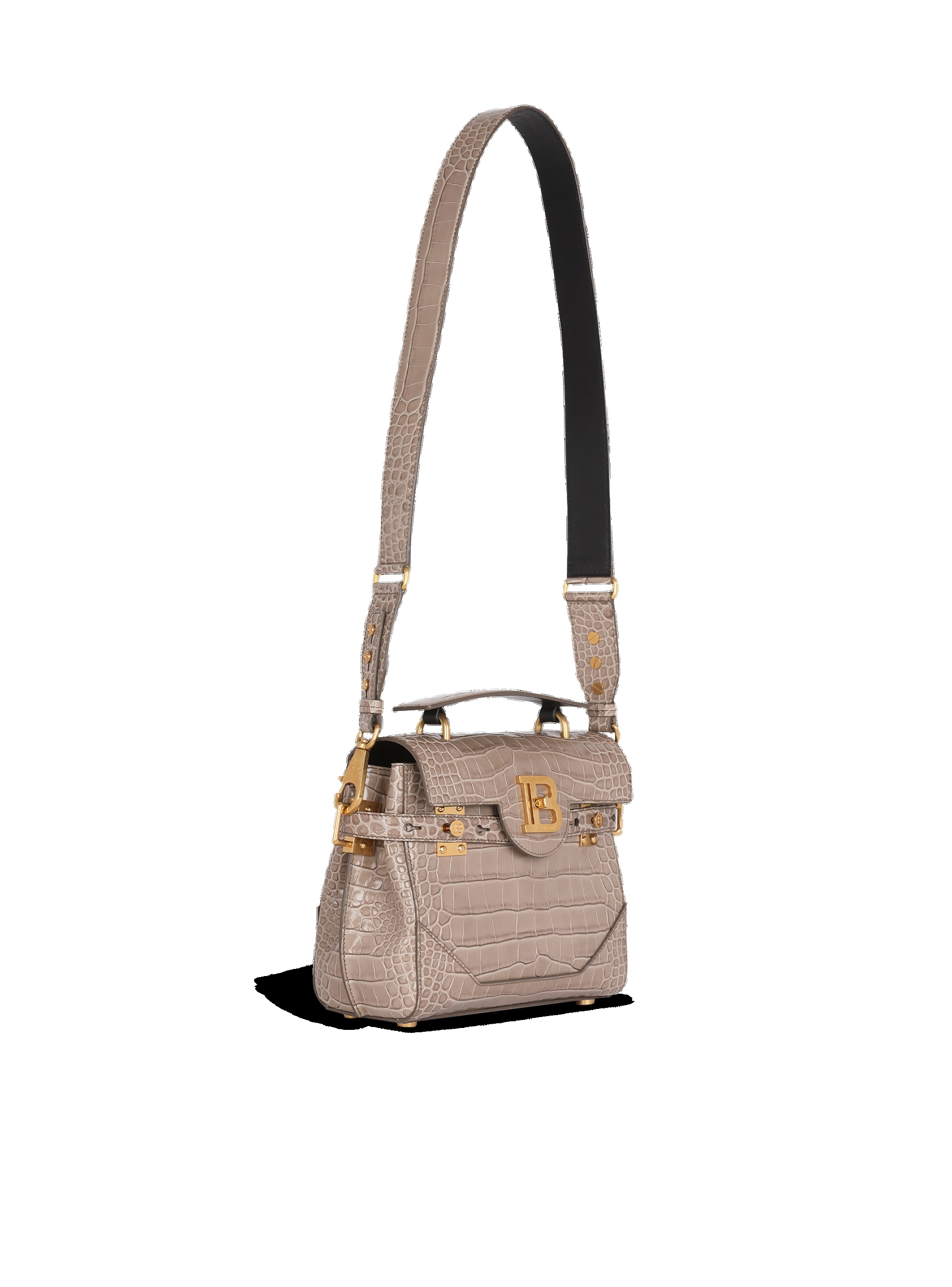 Crocodile-embossed leather B-Buzz 23 bag - 3