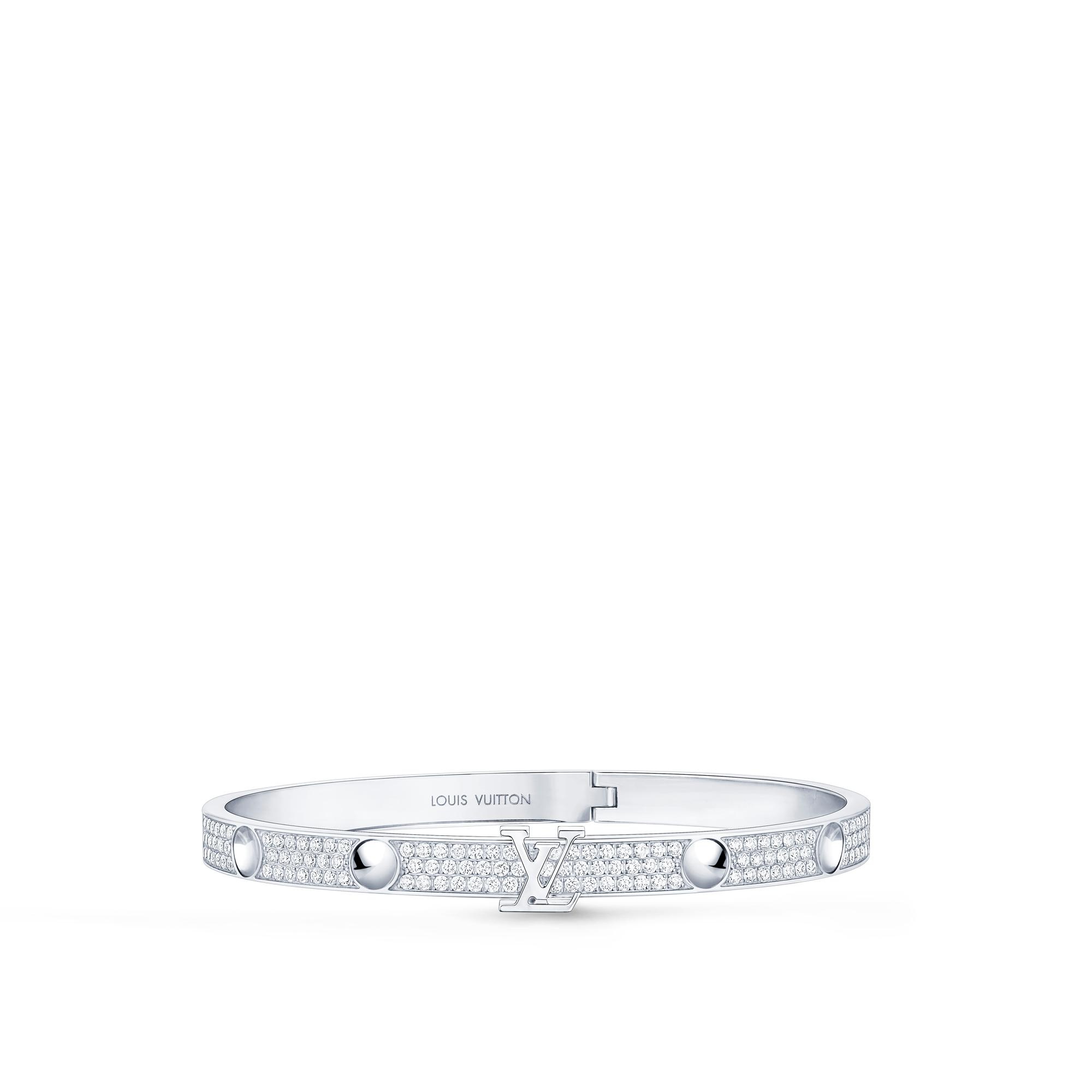 Empreinte Bangle, White Gold and Diamonds - 4