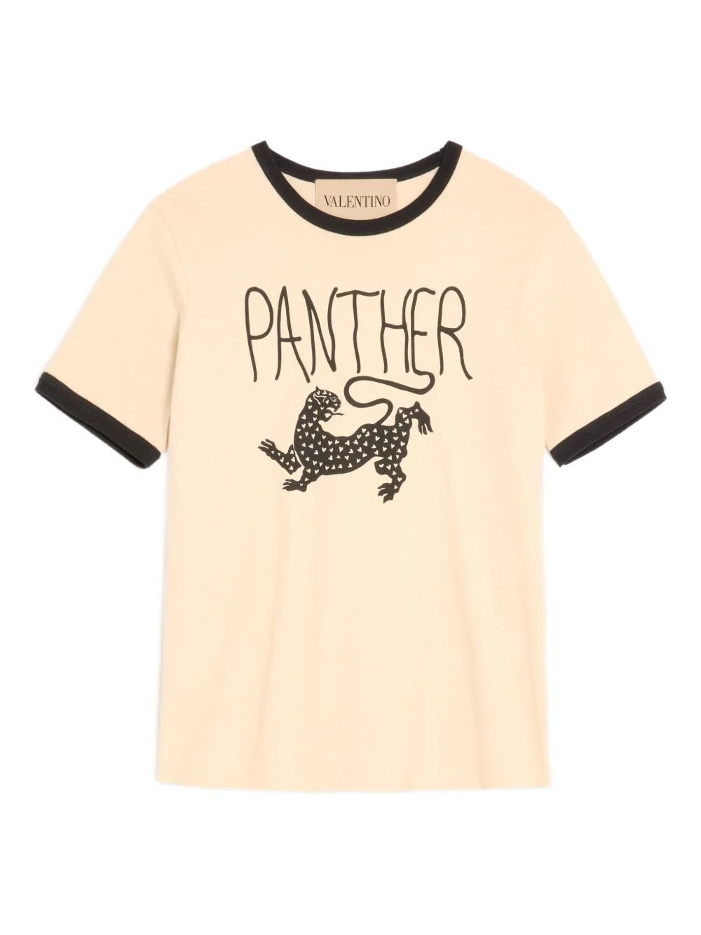 panther-print T-shirt - 1