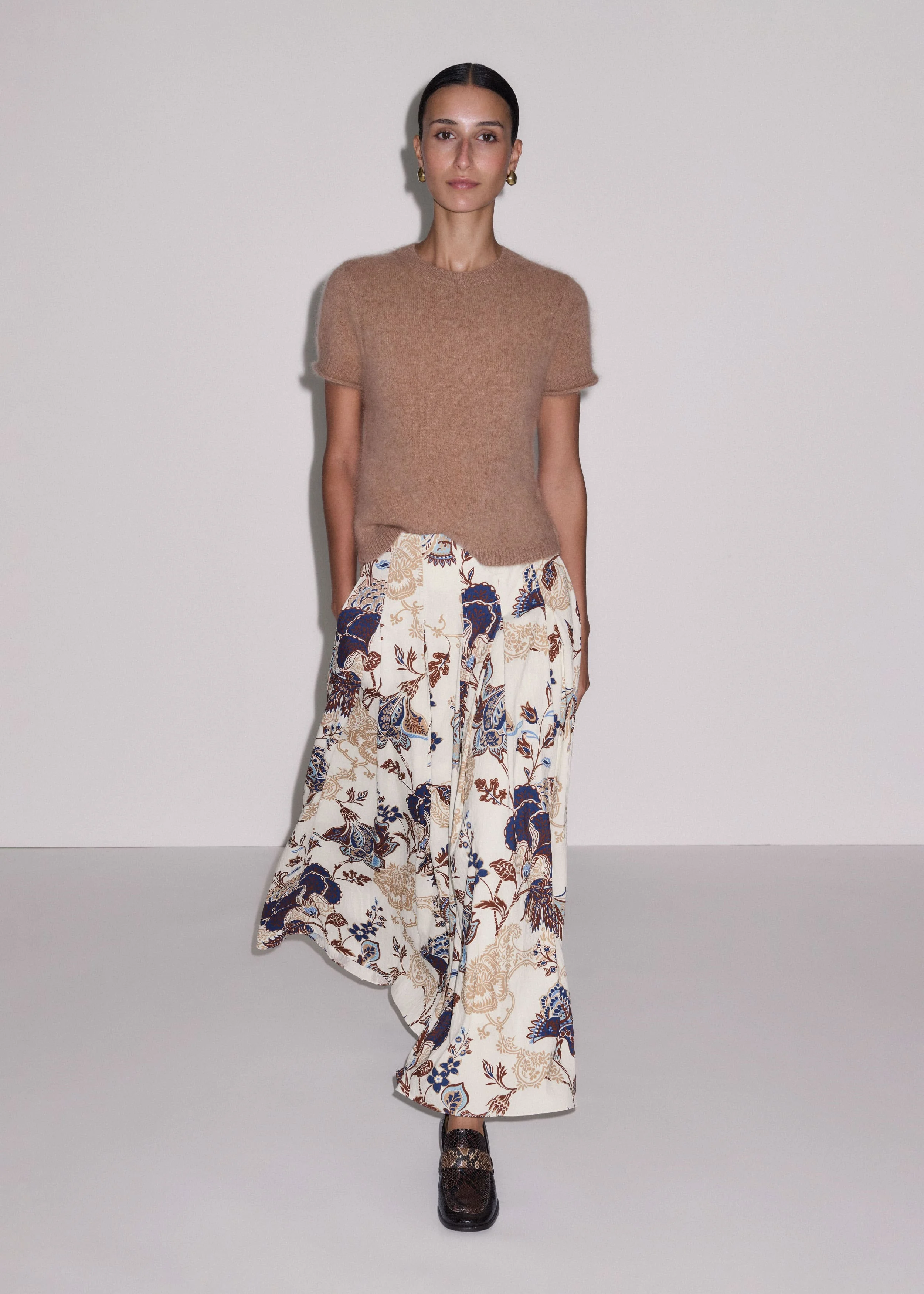 Pleated Maxi Skirt - 1