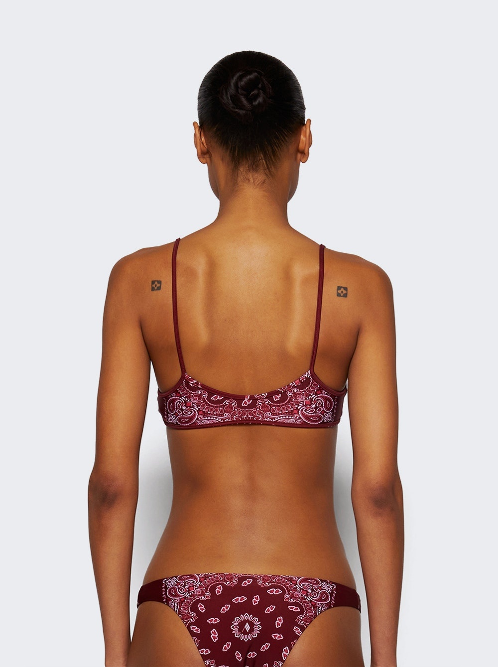 Two-piece Bandana Swimsuit Cherry Red - 5